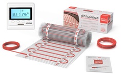 Теплый пол электрический Квадрат тепла под плитку 4 м2 с программируемым терморегулятором СТН