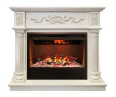 Электрокамин Real Flame Silvia 26 WT с очагом 3D Helios 26