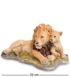 107-SW Статуэтка Лев с детенышем Veronese