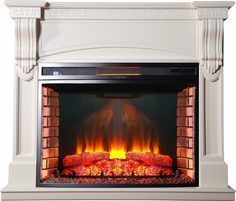 Электрокамин Inter Flame Мюнхен (бежевый) с очагом Panoramic 33 LED FX QZ