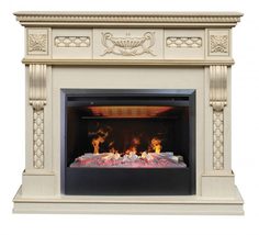 Электрокамин Real Flame Corsica Lux 26 WT с очагом 3D Helios 26 SBG