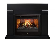 Электрокамин Real Flame Lindelse 26 BLM с очагом 3D Novara