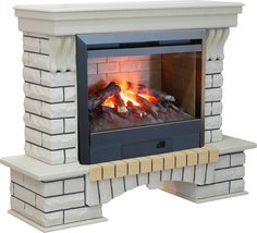 Электрокамин Real Flame Country 26 WT с очагом 3D Helios 26