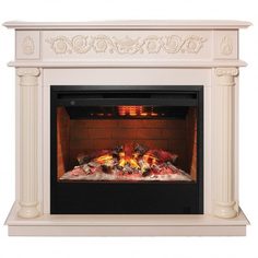 Электрокамин Real Flame Attica 25,5/26 WT с очагом 3D Helios 26