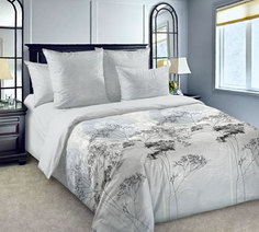 Покрывало "Каллиграфия 1 Сер." Перкаль 160х210 стеганое Текс Дизайн