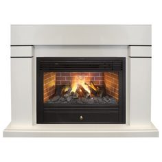 Электрокамин Real Flame Lindelse 26 WT с очагом 3D Novara