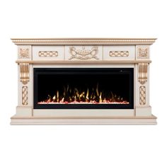 Электрокамин Real Flame Corsica WT 42 (линейный) с очагом Saphir 42