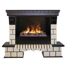Электрокамин Real Flame Stone 26 AO с очагом 3D Cassette 630