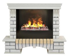 Электрокамин Real Flame Country 26 WT с очагом 3D Cassette 630
