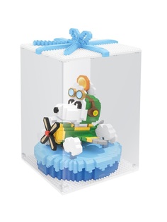 Конструктор Wisehawk Снупи пилот 1277 деталей №2665 Snoopy pilot Pink Series