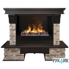 Электрокамин Real Flame Rockland 26 AO с очагом 3D Cassette 630