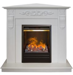 Электрокамин Real Flame Dominica WT Corner c очагом 3D Olympic