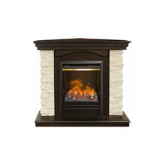 Электрокамин Real Flame Elford Corner AO с очагом 3D Olympic