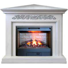 Электрокамин Real Flame Leticia Corner 26 WT с очагом 3D Helios 26