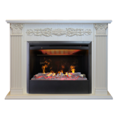 Электрокамин RealFlame Milton 25,5/26 WT с очагом 3D Helios 26 SBG