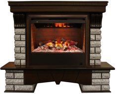 Электрокамин Real Flame Country Rock 26 AO с очагом 3D Helios 26
