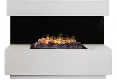 Электрокамин Real Flame Modern WT с очагом Cassette 630M 3D
