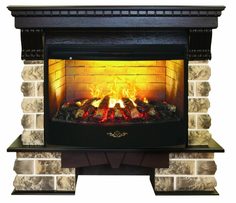 Электрокамин Real Flame Kansas 33 АО с очагом 3D Firestar 33