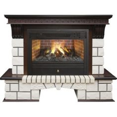 Электрокамин Real Flame Stone 26 AO с очагом 3D Novara 26