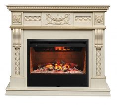 Электрокамин Real Flame Corsica Lux 26 WT с очагом 3D Helios 26