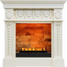 Электрокамин Dimplex Ampir (слоновая кость) с очагом Cassette 400 LNH-INT PS (без дров)