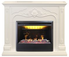 Электрокамин Real Flame Victoria 26 WT с очагом 3D Helios 26 SBG