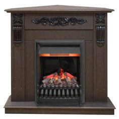 Электрокамин Real Flame Dominica DN Corner c очагом 3D Oregan