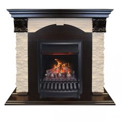 Электрокамин Real Flame Dublin LUX STD/EUG/24 AO с очагом 3D Oregan