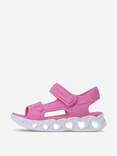 Сандалии для девочек Skechers Heart Lights Sandals, Розовый, размер 31.5