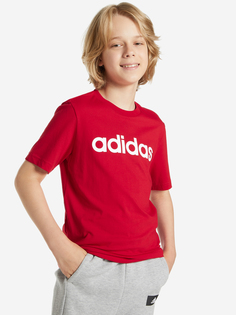 Футболка для мальчиков adidas Essentials Linear Logo, Красный, размер 140