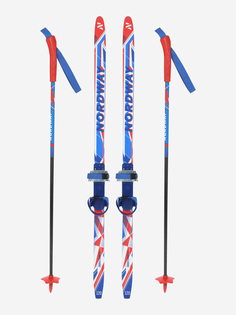 Комплект лыжный детский Nordway KB Flame Soft, Мультицвет, размер 120