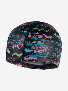 Шапочка для плавания Speedo, Черный, размер 53-58