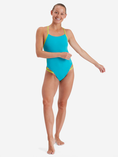 Купальник женский Speedo Neon Freestyler, Голубой, размер 50