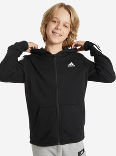 Толстовка для мальчиков adidas Must Haves 3-Stripes, Черный, размер 164