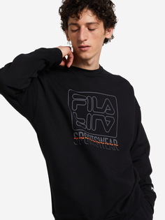 Свитшот мужской FILA, Черный, размер 56-58