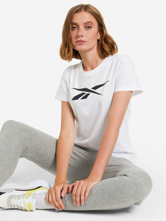 Футболка женская Reebok Graphic Vector, Белый, размер 54