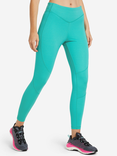 Легинсы женские Reebok Two-Tone Studio, Зеленый, размер 48