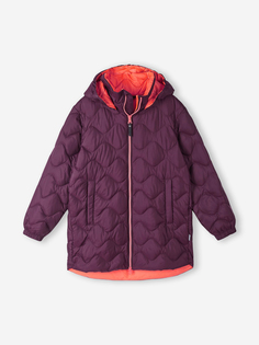 Пальто пуховое для девочек Reima Filppula, Фиолетовый, размер 146