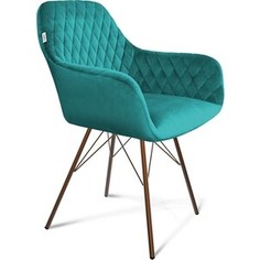 Стул Sheffilton SHT-ST38/S37 альпийский бирюзовый/медный металлик