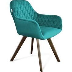 Стул Sheffilton SHT-ST38/S39 альпийский бирюзовый/темный орех