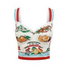 Хлопковый бра-топ Dolce & Gabbana