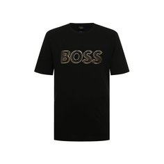 Хлопковая футболка BOSS