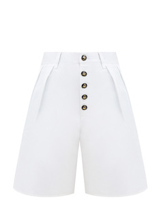 Однотонные бермуды с фурнитурой ручной работы и вышивкой Etro