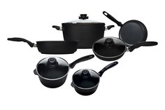 Набор посуды с крышками Classic Induction Hoff