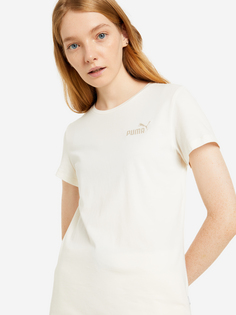 Футболка женская PUMA ESS+ Embroidery, Бежевый, размер 40-42