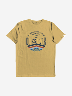Футболка мужская Quiksilver Sunset Logo Flaxton, Желтый, размер 46