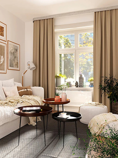 Портьера Legrand Блэкаут 200x260cm Latte 58083032