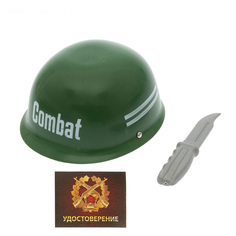 Набор военного «Каска и нож», 2 предмета No Brand