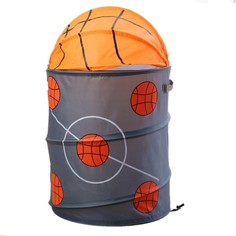 Корзина для игрушек «Баскетбол» с ручками и крышкой No Brand