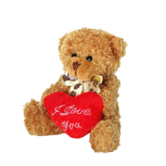 Мягкая игрушка «Медведь с сердцем», цвет МИКС No Brand